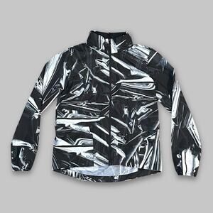 Nike Shield Running Jacket Black/Silver Reflective Print – Women’s Small